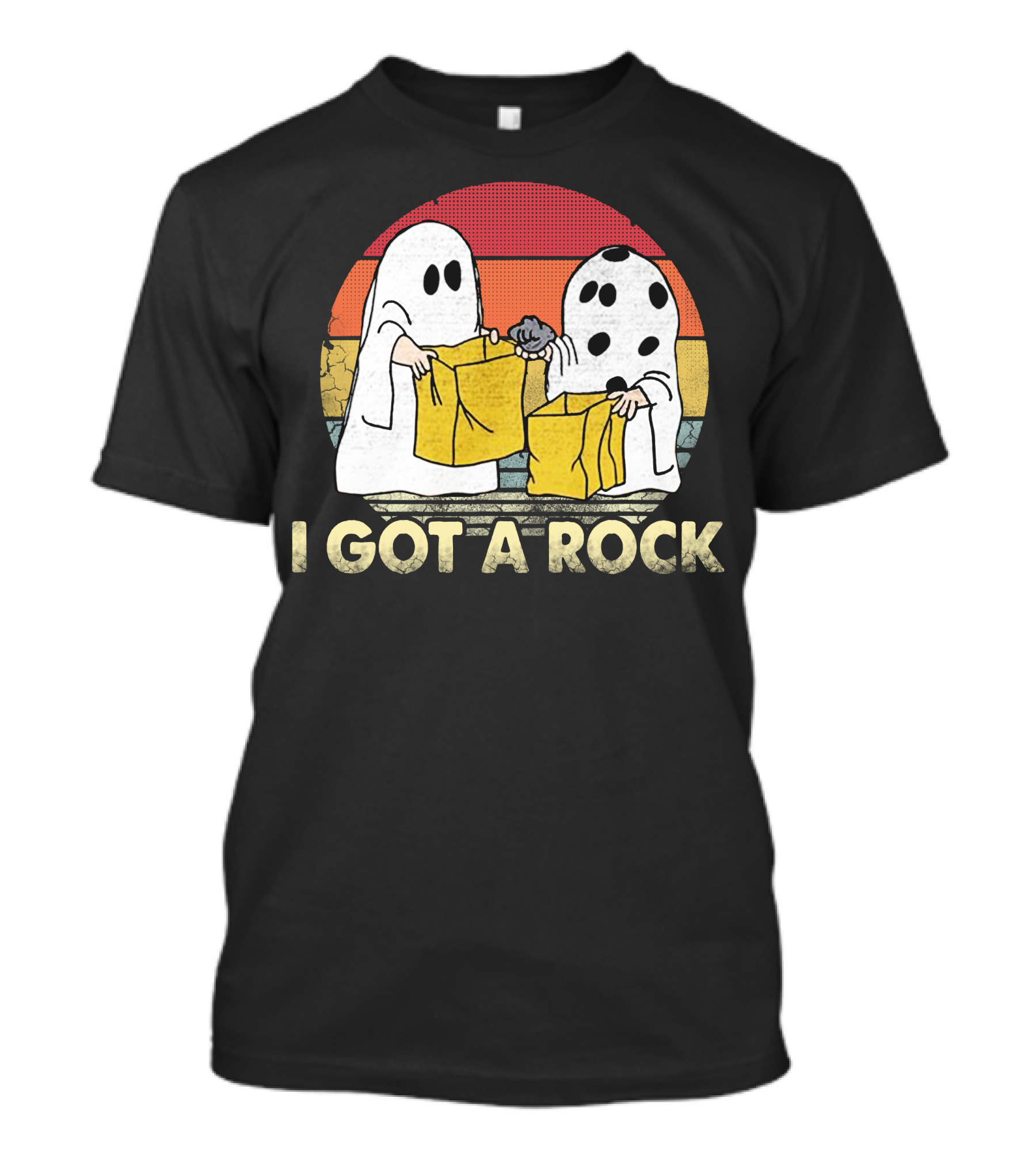 Halloween Boo I Got A Rock Ghosts Trick-or-Treating T-Shirt
