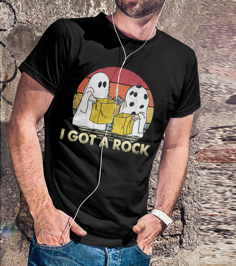 Halloween Boo I Got A Rock Ghosts Trick-or-Treating T-Shirt