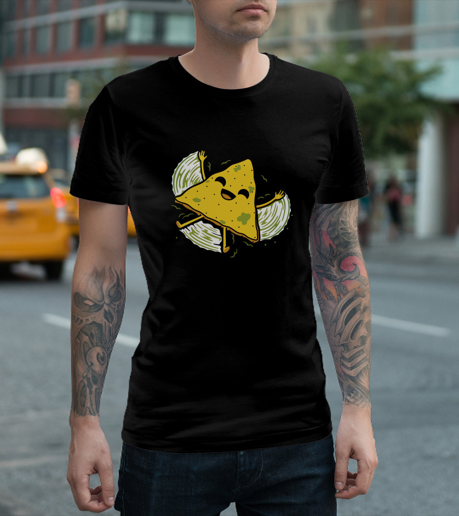 Guacamole Angel Happy Nacho Chip T-Shirt