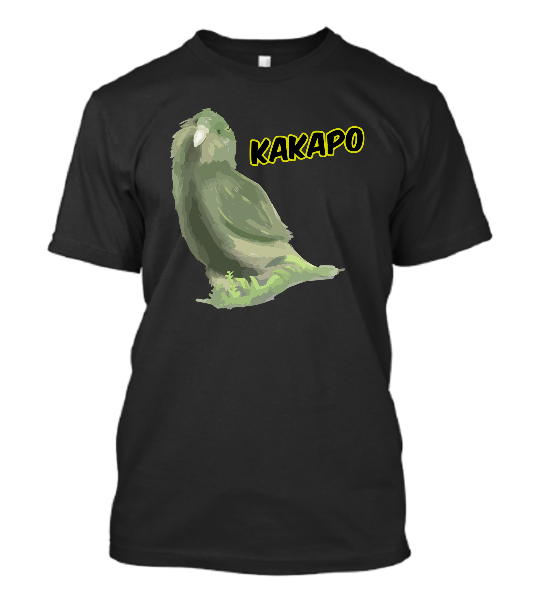 Kakapo Parrot Retro Style Wildlife T-Shirt