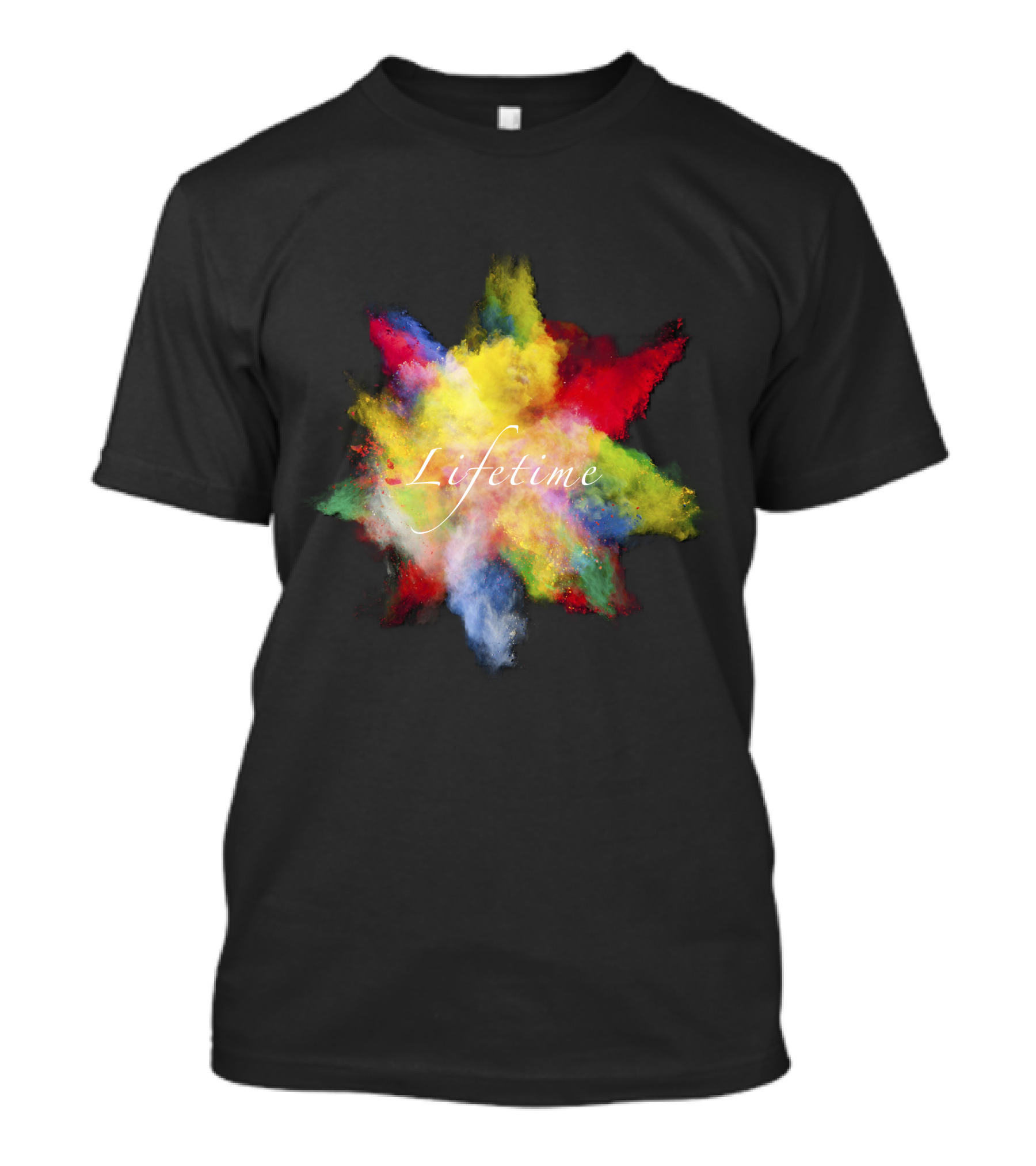 Lifetime Vibrant Color Splash Explosion T-Shirt