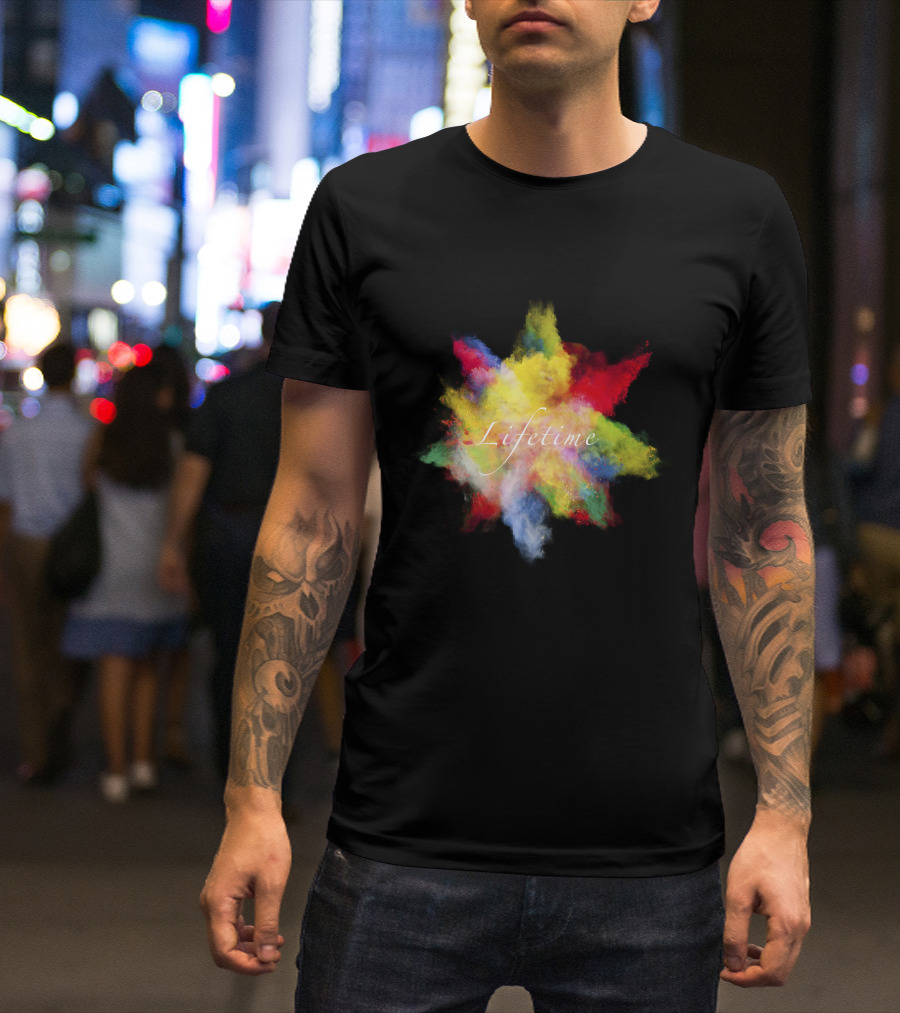 Lifetime Vibrant Color Splash Explosion T-Shirt
