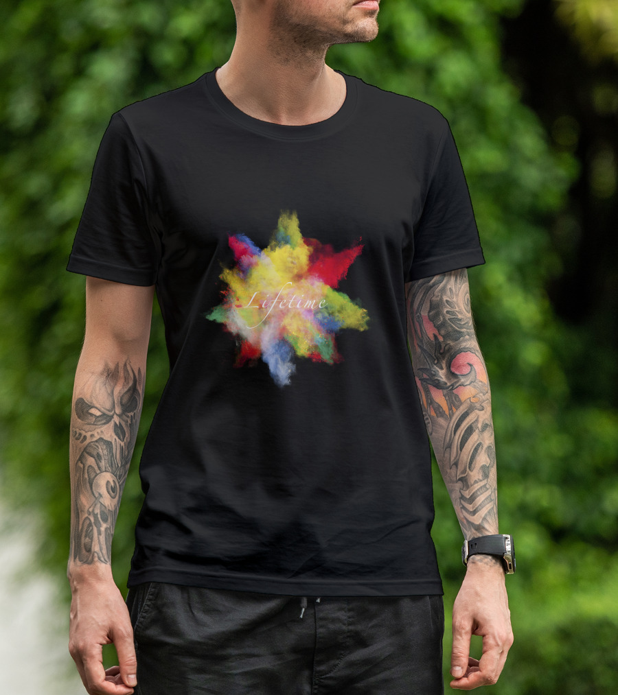 Lifetime Vibrant Color Splash Explosion T-Shirt