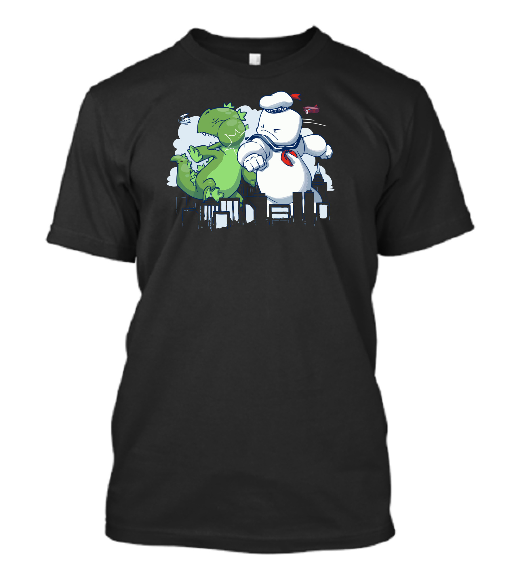 Mallow Titan Vs Dinosaur City Showdown T-Shirt