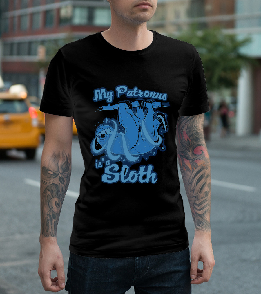 My Patronus Is A Sloth Hanging On Magical Branch T-Shirt