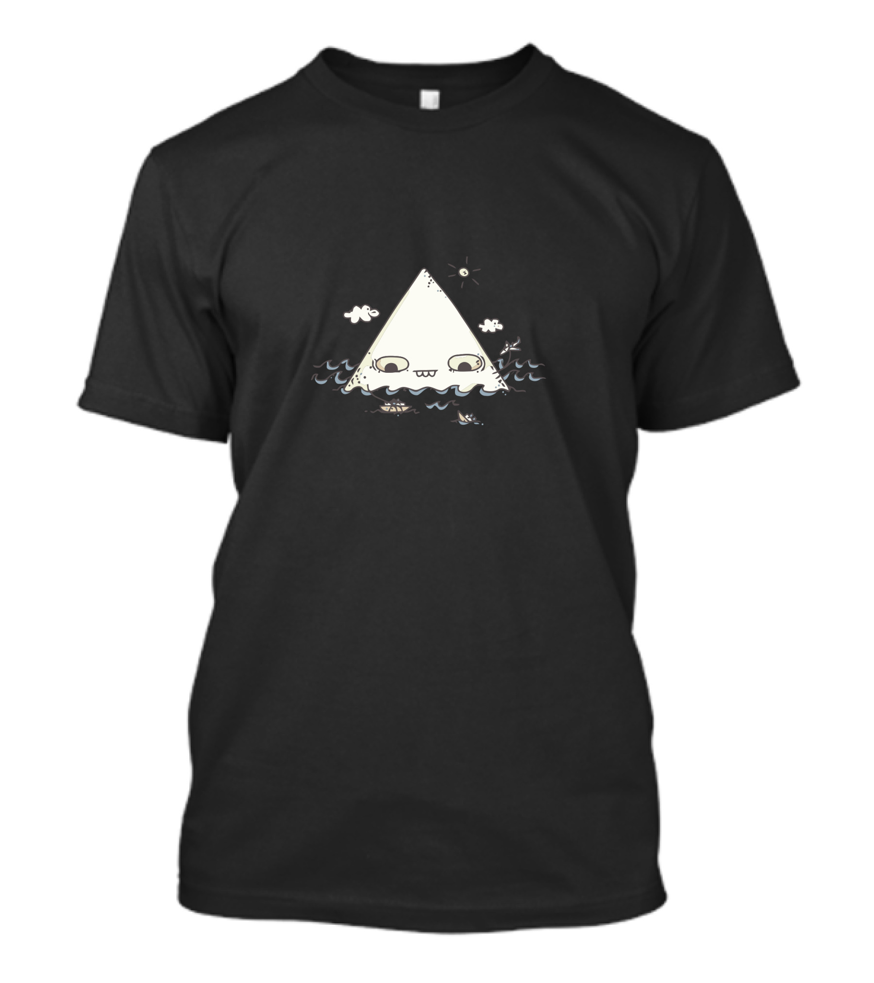 The Bermuda Triangle Cute Monster Ocean Waves T-Shirt