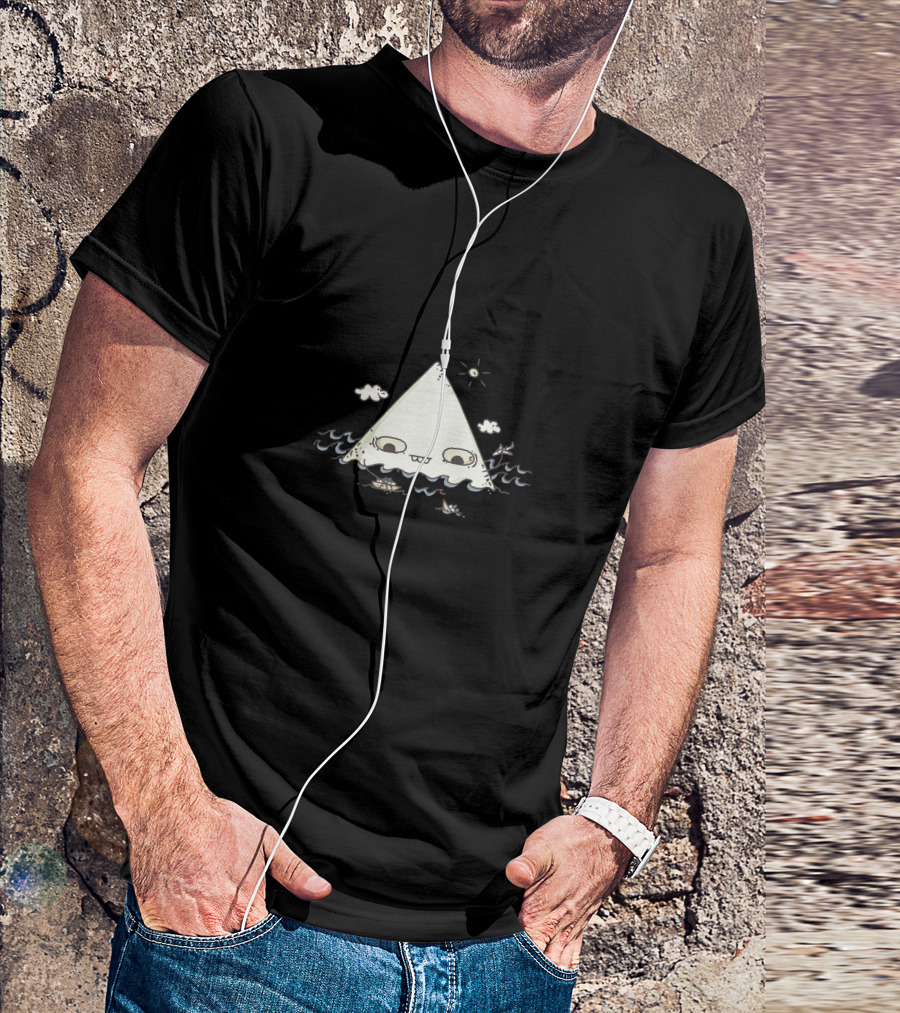 The Bermuda Triangle Cute Monster Ocean Waves T-Shirt