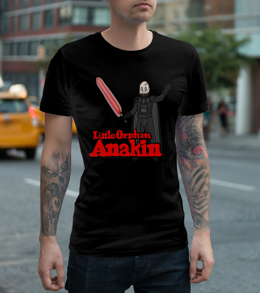 Little Orphan Anakin The Binary Suns Wil Come Out Tomorrow T-Shirt