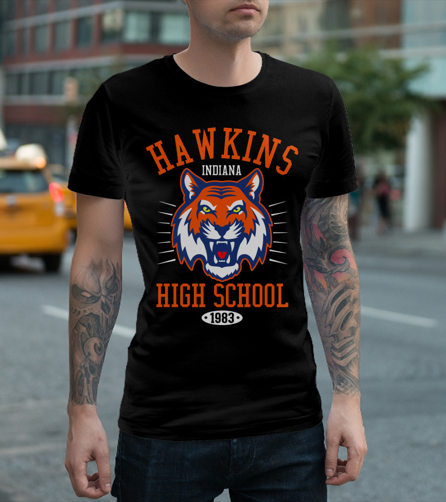 Hawkins Indiana High School 1983 Tigers T-Shirt