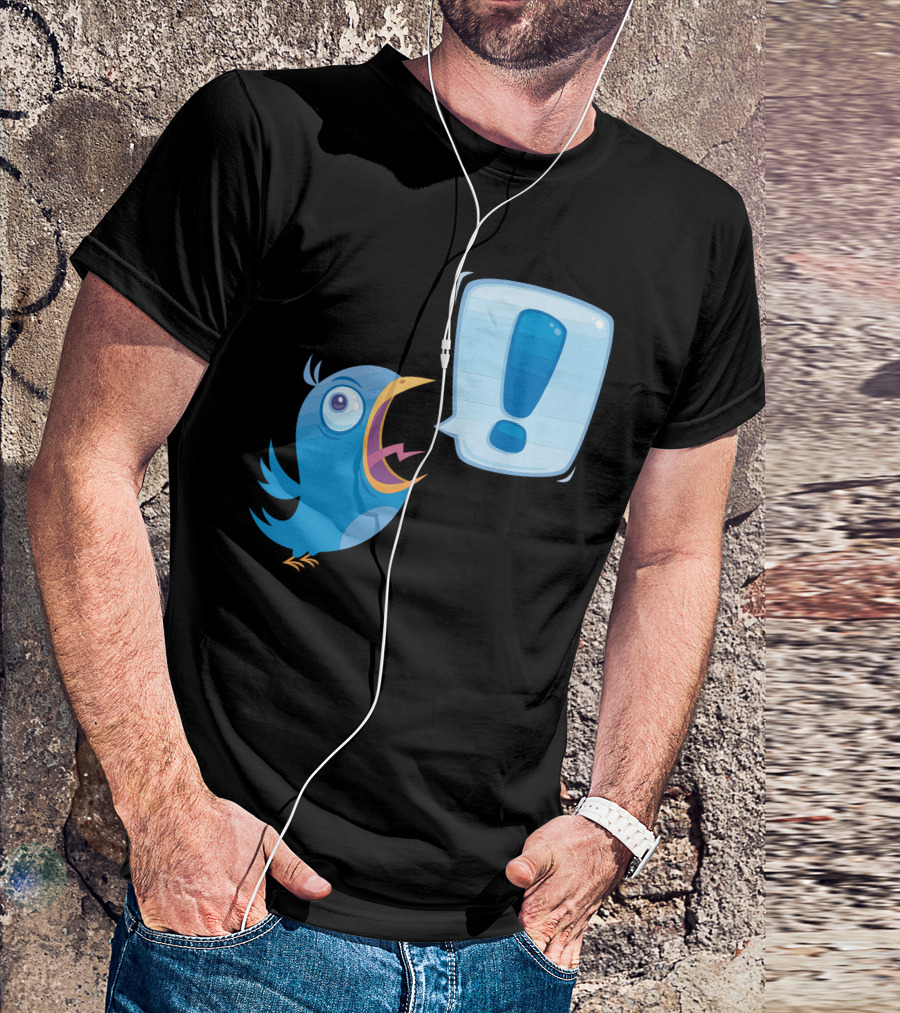Tweeeeet Exclamation Bird Shout T-Shirt