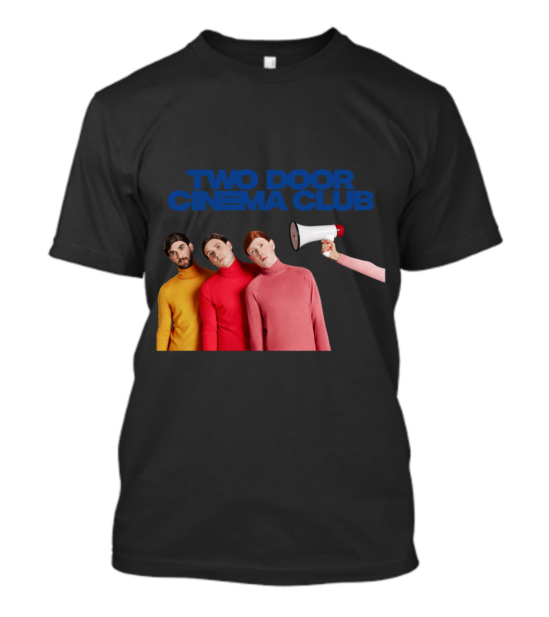 Two Door Cinema Club Band Members With Megaphone Prop T-Shirt