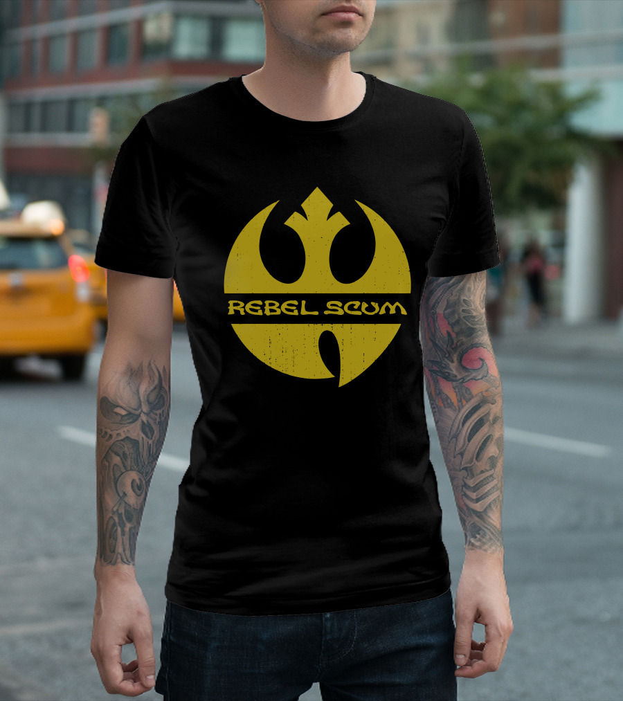 Star Wars Rebel Scum Yellow Distressed Alliance T-Shirt