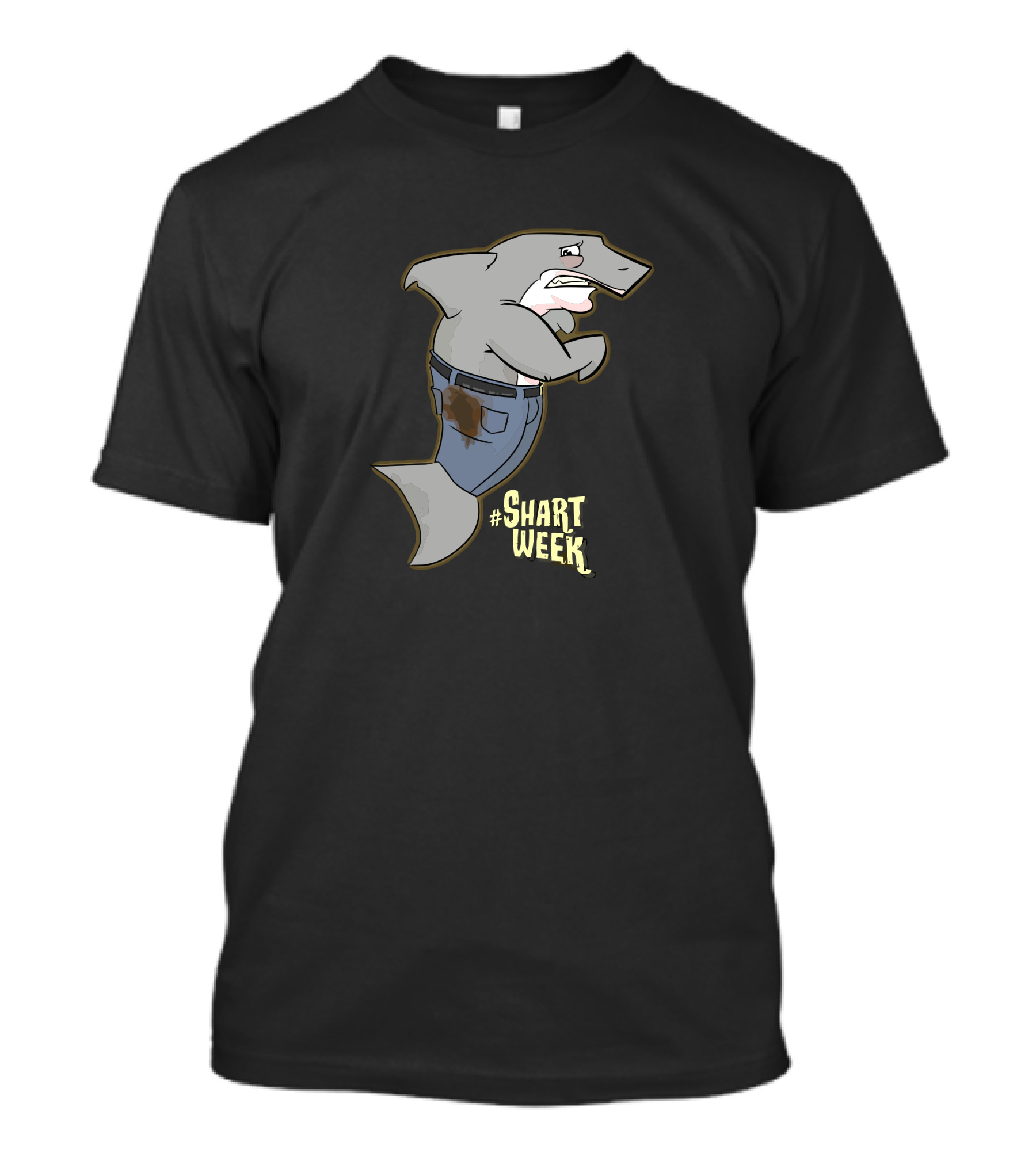 Shart Week Shark In Jeans Funny T-Shirt