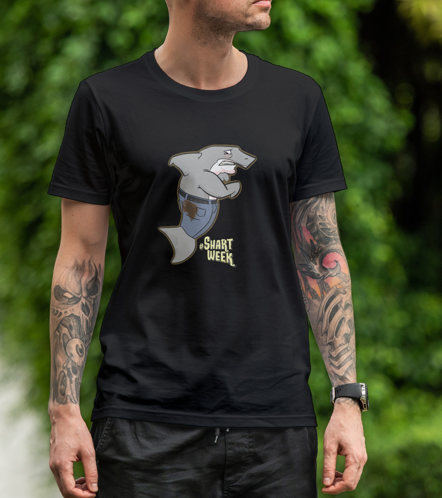Shart Week Shark In Jeans Funny T-Shirt
