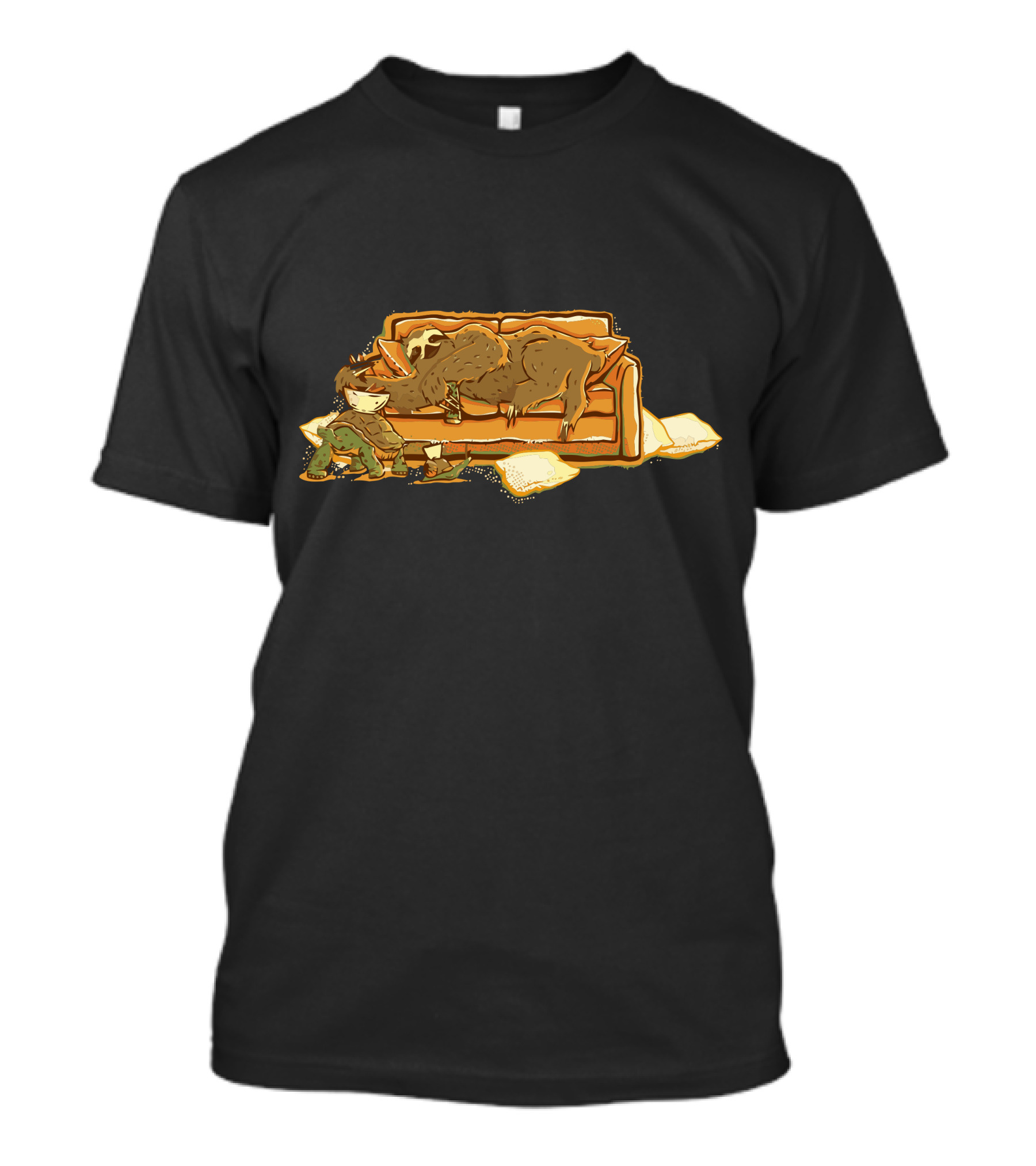 Lazy Sloth Couch Party T-Shirt