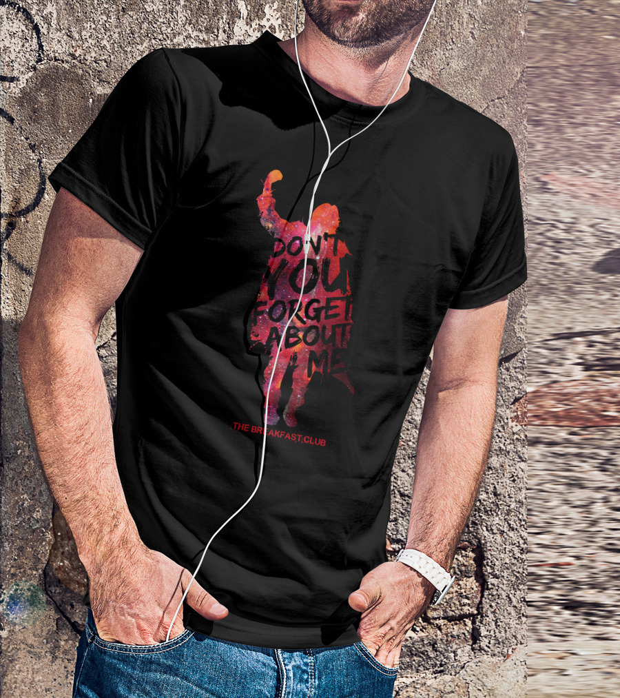 The Breakfast Club Don't You Forget About Me Text T-Shirt