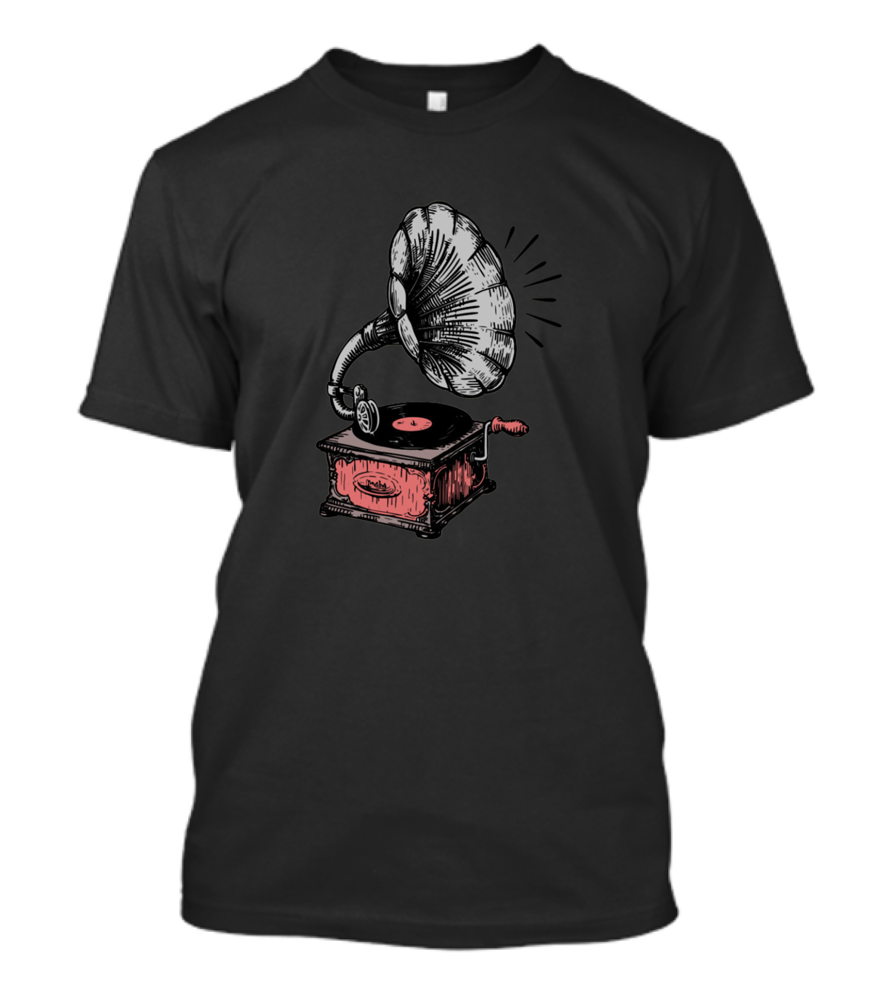 Vintage Phonograph Record Player T-Shirt