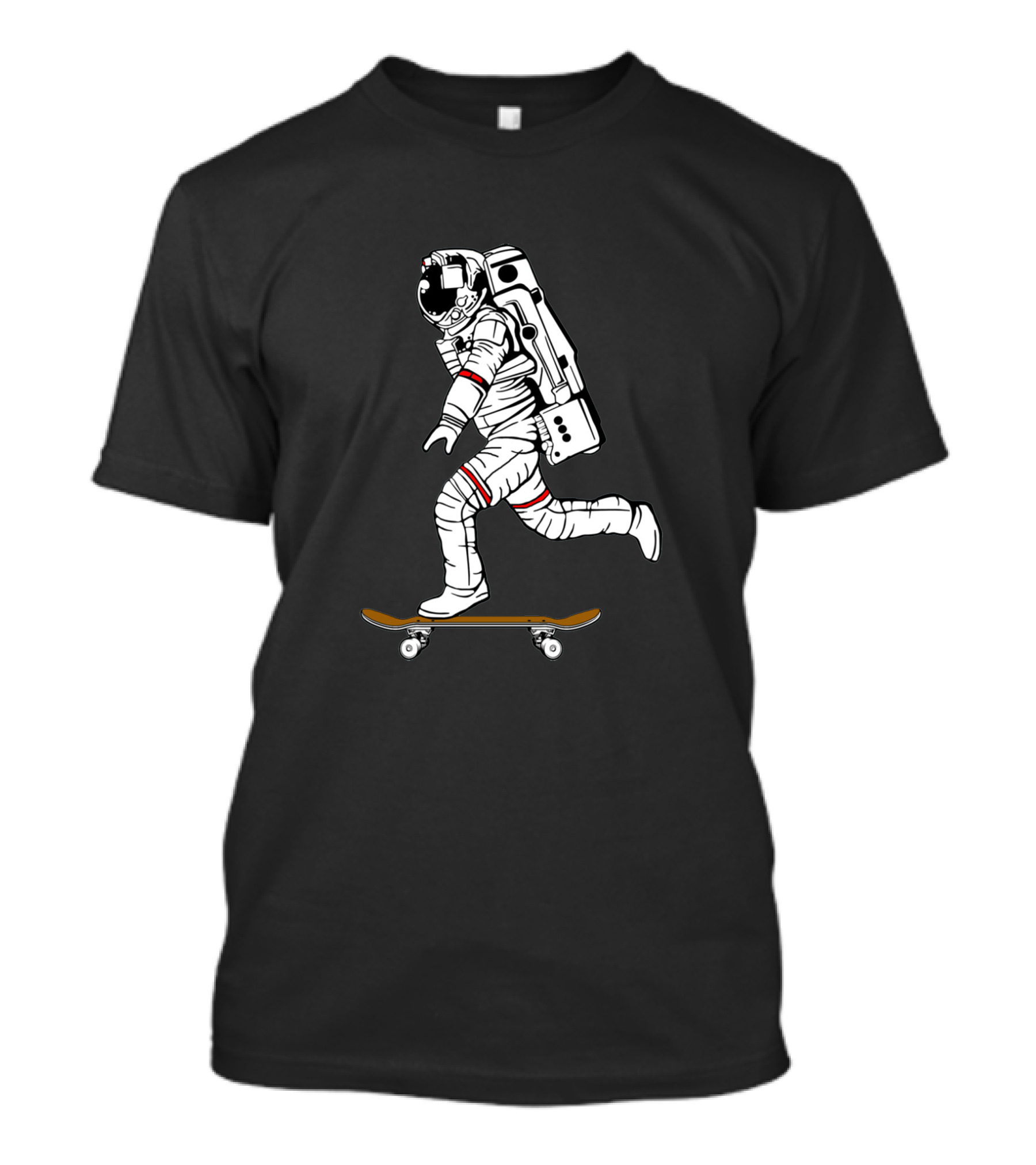 Space Skating Astronaut On Skateboard T-Shirt
