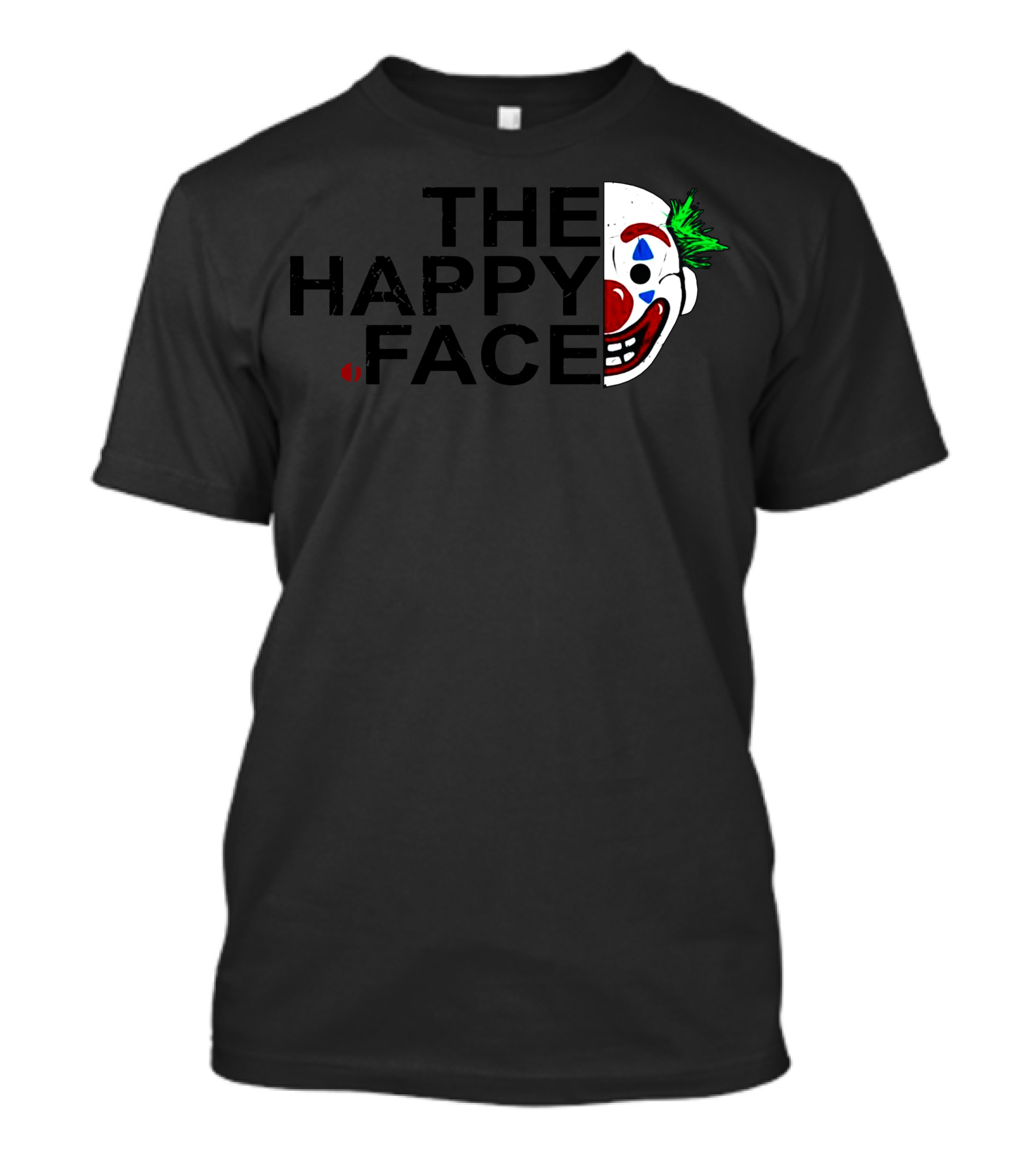 The Happy Face Clown Design With Half T-Shirt