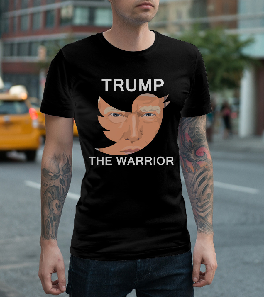 Trump The Warrior Twitter Bird Face T-Shirt