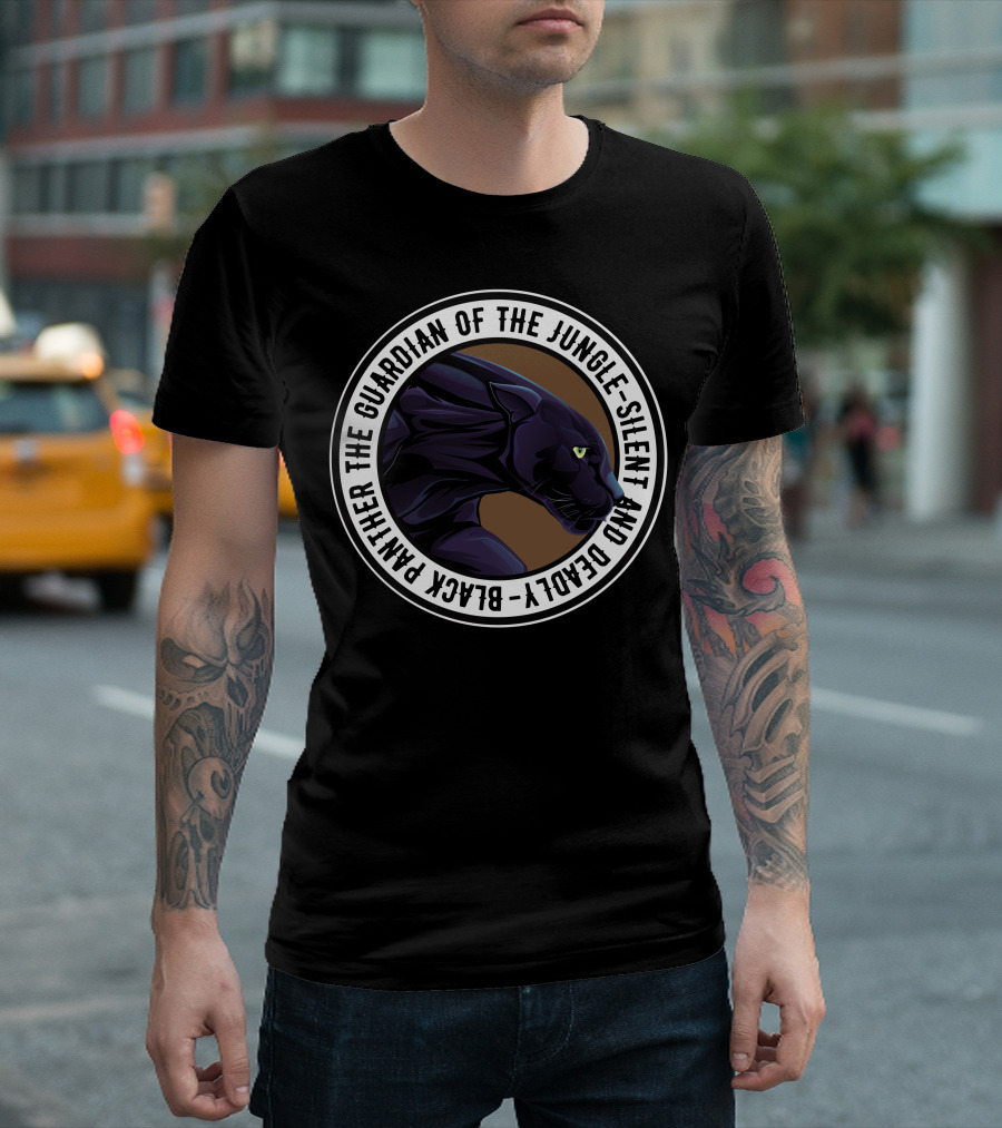 Black Panther Guardian Of The Jungle Silent And Deadly T-Shirt