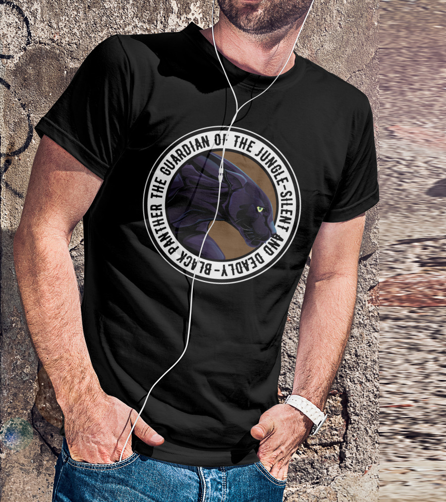 Black Panther Guardian Of The Jungle Silent And Deadly T-Shirt