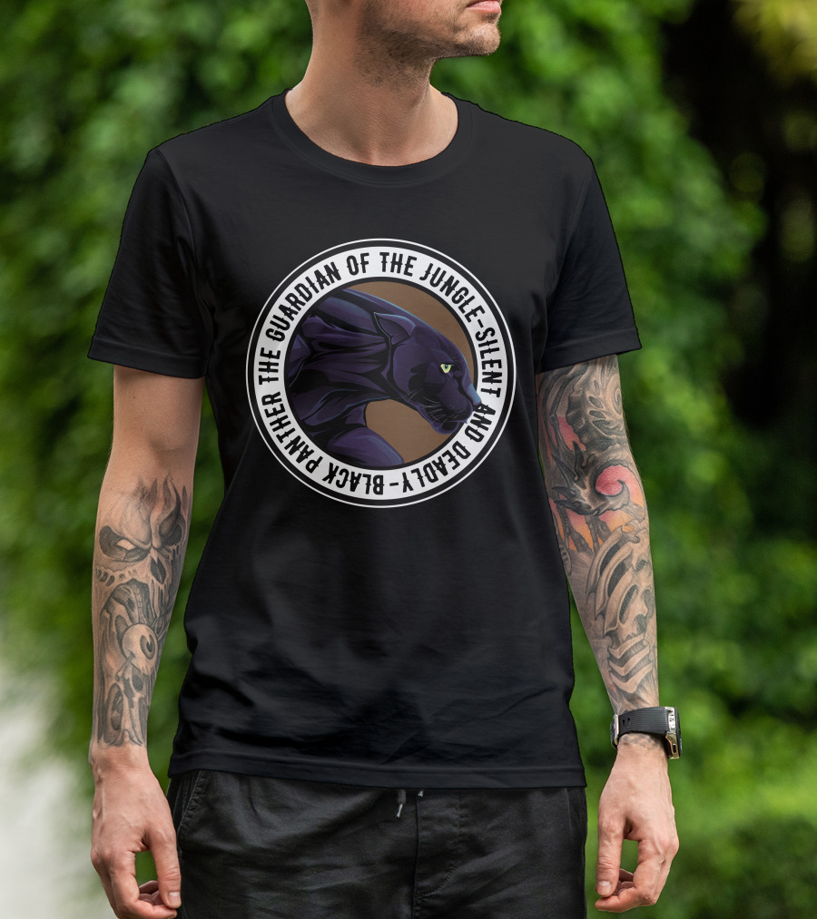 Black Panther Guardian Of The Jungle Silent And Deadly T-Shirt