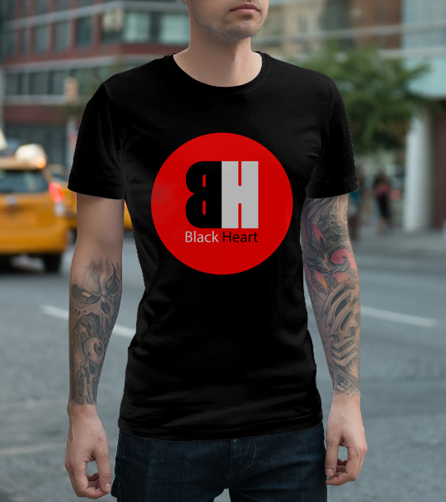 Blackheart BH Black Heart Red Circle T-Shirt