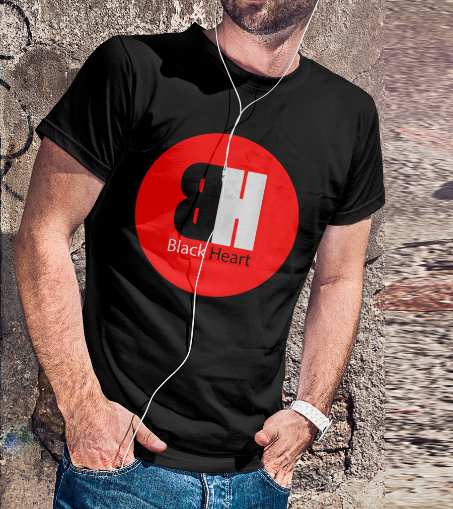 Blackheart BH Black Heart Red Circle T-Shirt