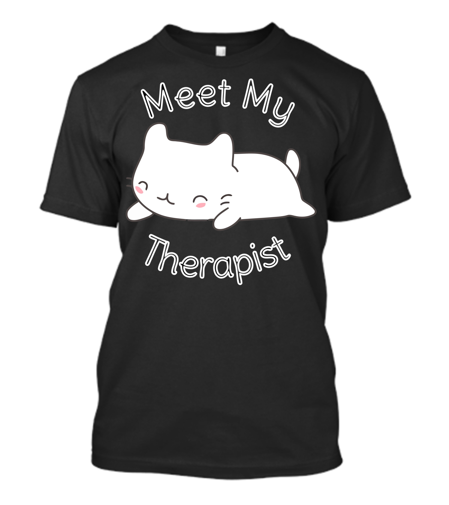 Meet My Therapist Cute Cat T-Shirt