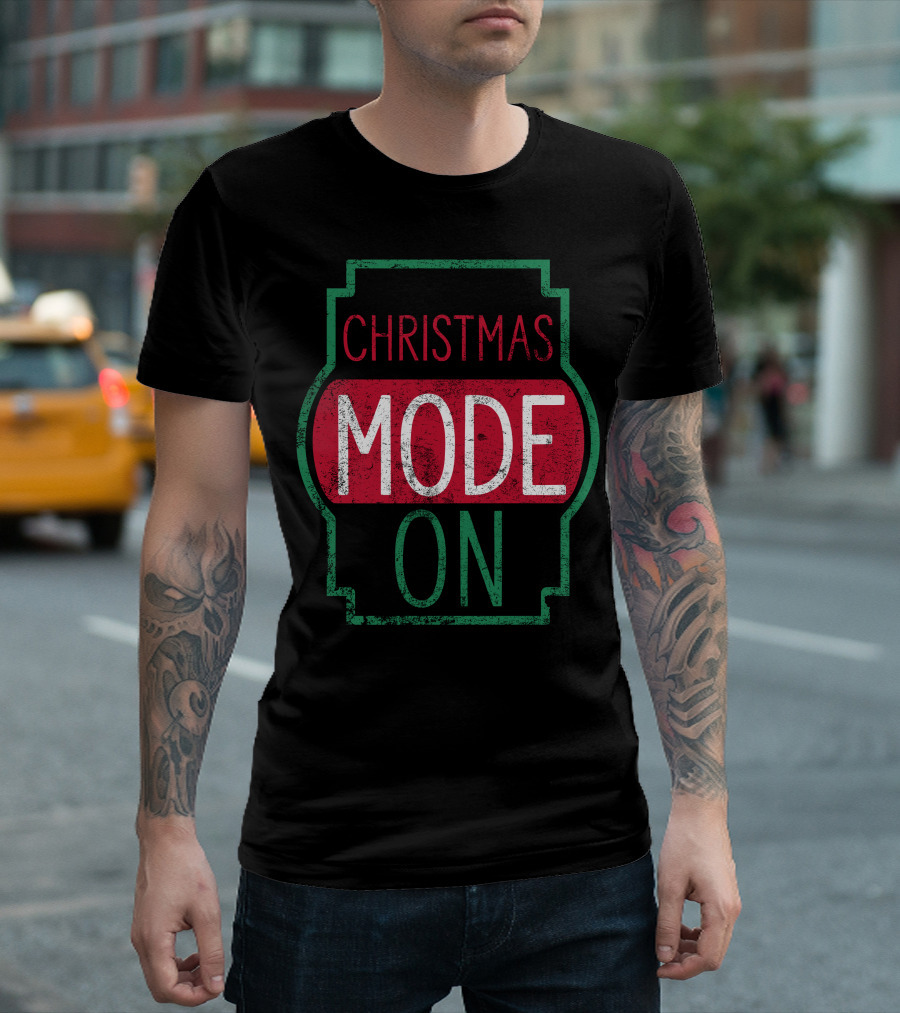Christmas Mode On Vintage Festive Vibes T-Shirt