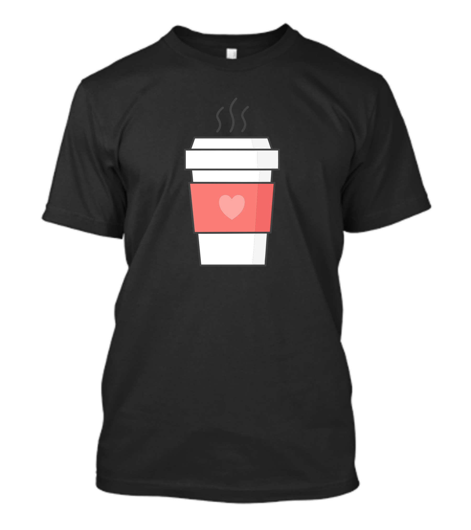 Coffee Love Heart Cup T-Shirt