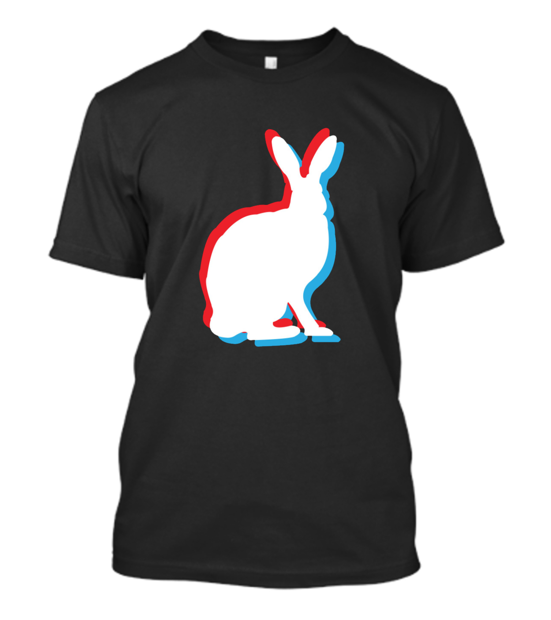 Easter Bunny 3D Movie Effect Color T-Shirt