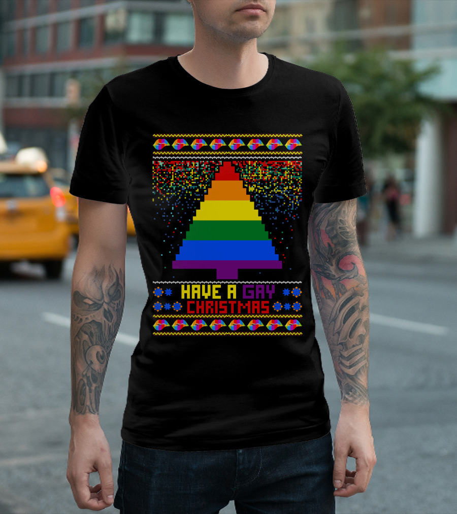 Have a Gay Christmas Rainbow Christmas Tree T-Shirt