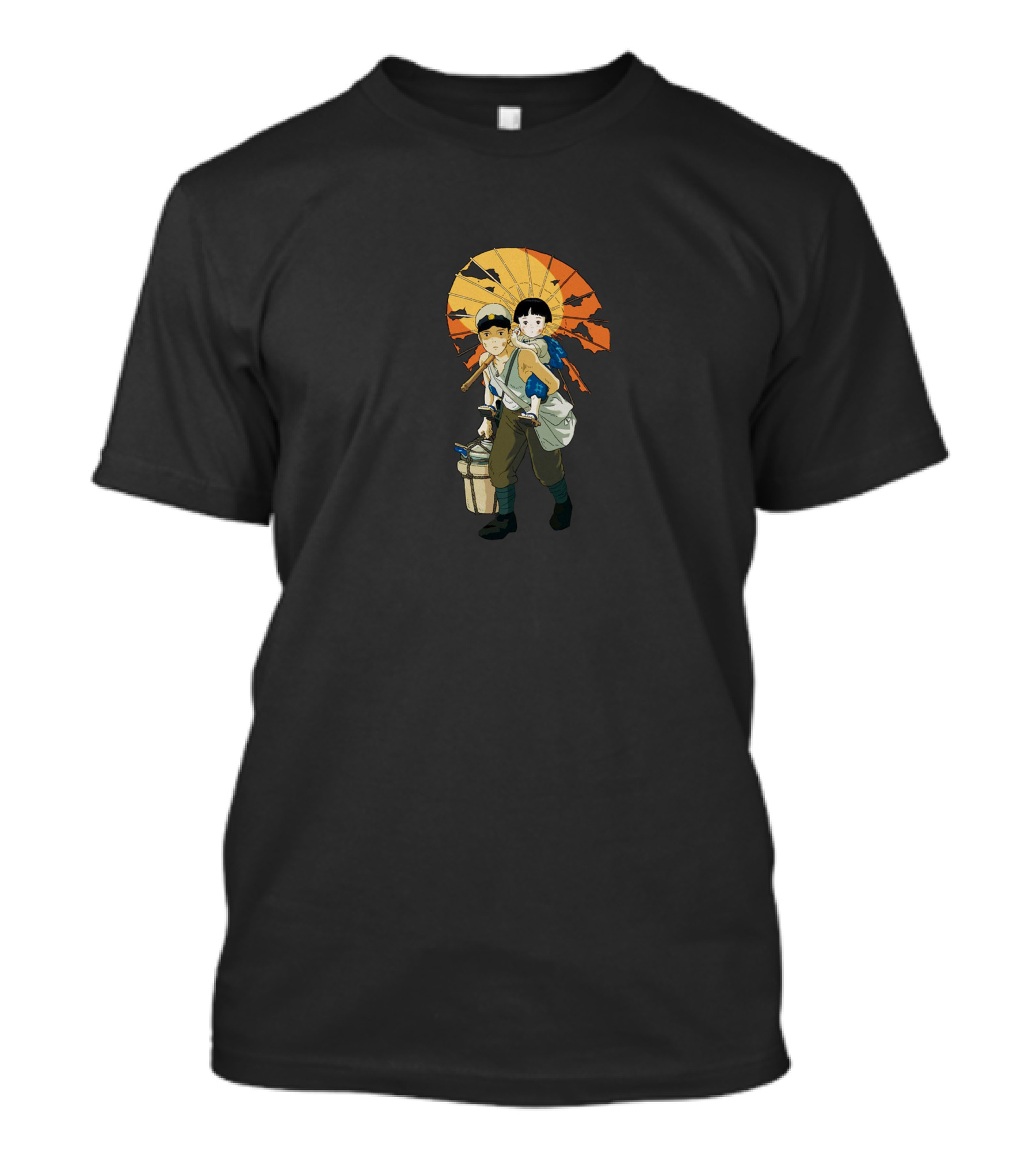 Grave Of The Fireflies Seita And Setsuko Parasol Scene T-Shirt
