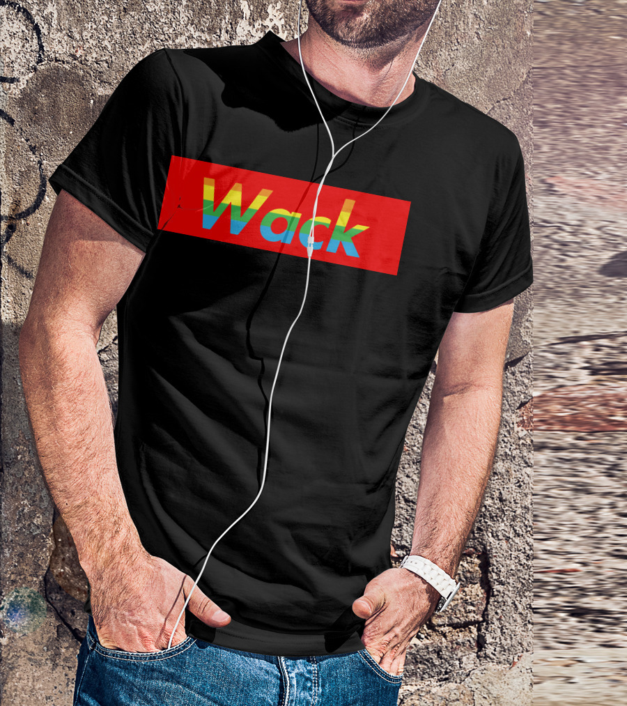 More Chill Less Wack Colorful Gradient Text T-Shirt