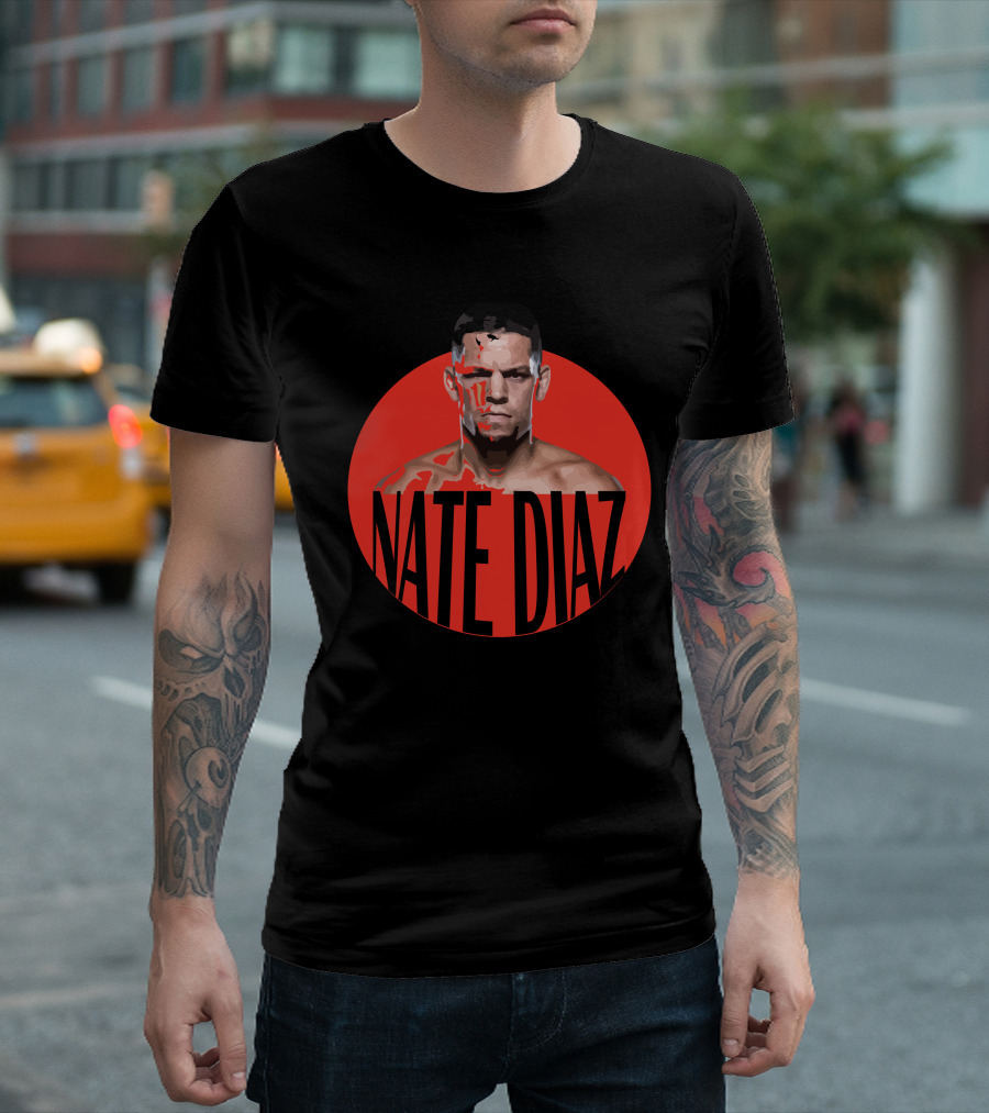 Nate Diaz Red Circle T-Shirt