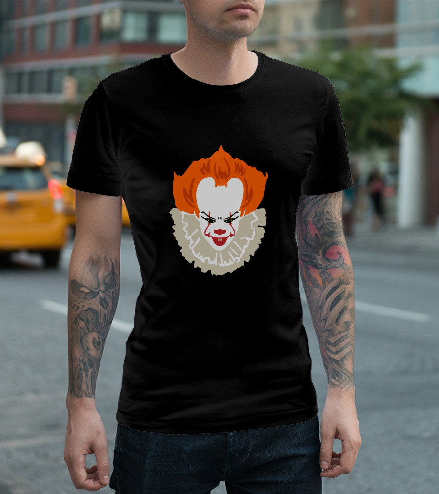 Pennywise IT Creepy Dancing Clown Horror Icon Face T-Shirt