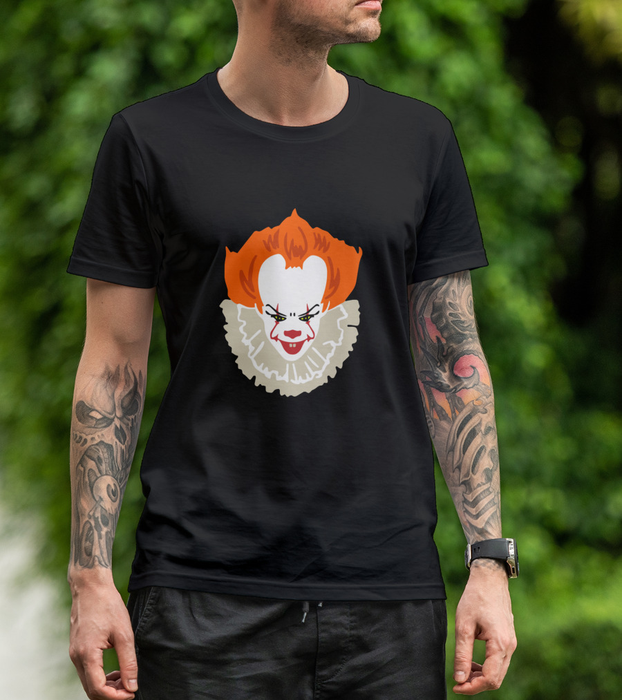 Pennywise IT Creepy Dancing Clown Horror Icon Face T-Shirt