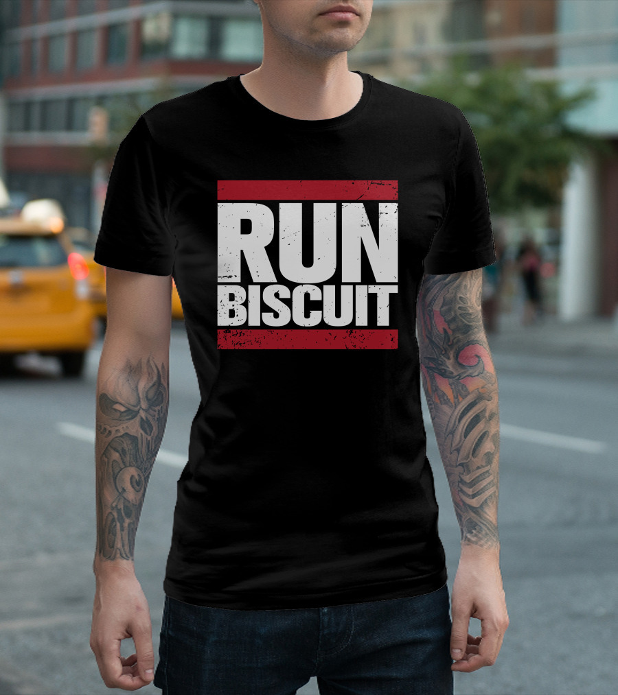Run Biscuit Bold Distressed T-Shirt