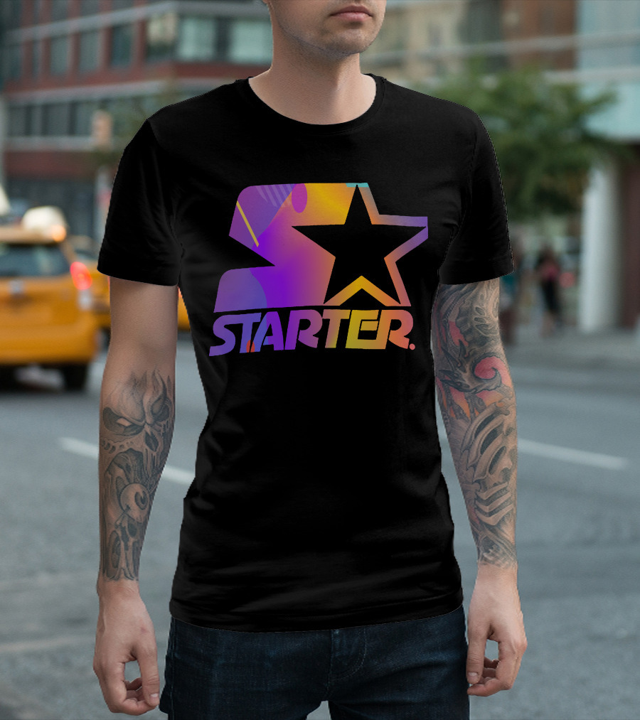 Starter Gradient Star Logo Multicolor T-Shirt