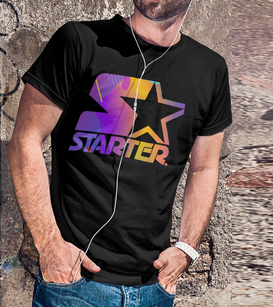 Starter Gradient Star Logo Multicolor T-Shirt