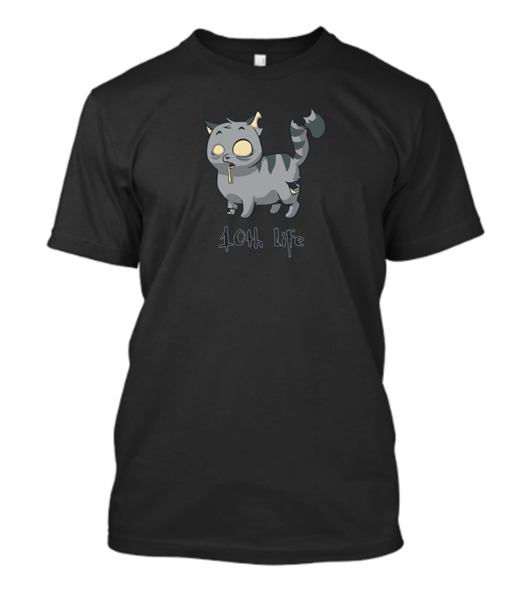 Zombie Cat 10th Life T-Shirt