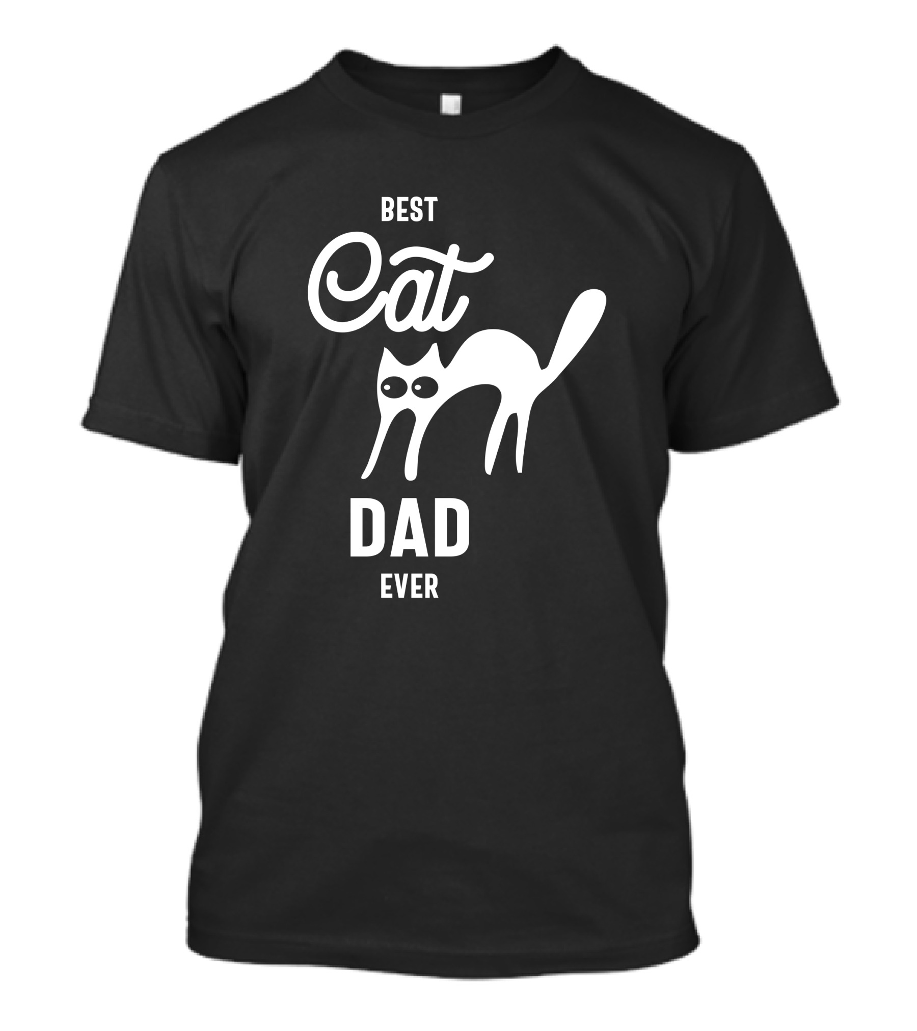 BEST CAT DAD EVER ICONIC CAT T-Shirt