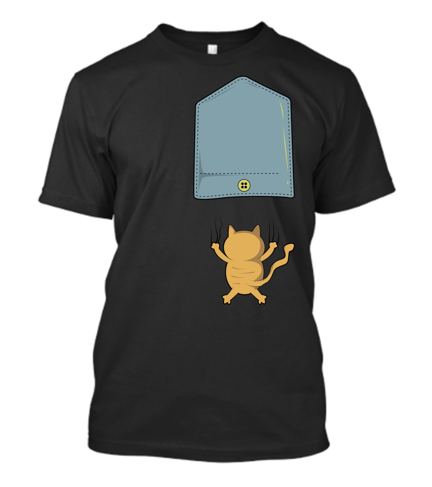 Folling Cat Pocket Drawer Adventures T-Shirt