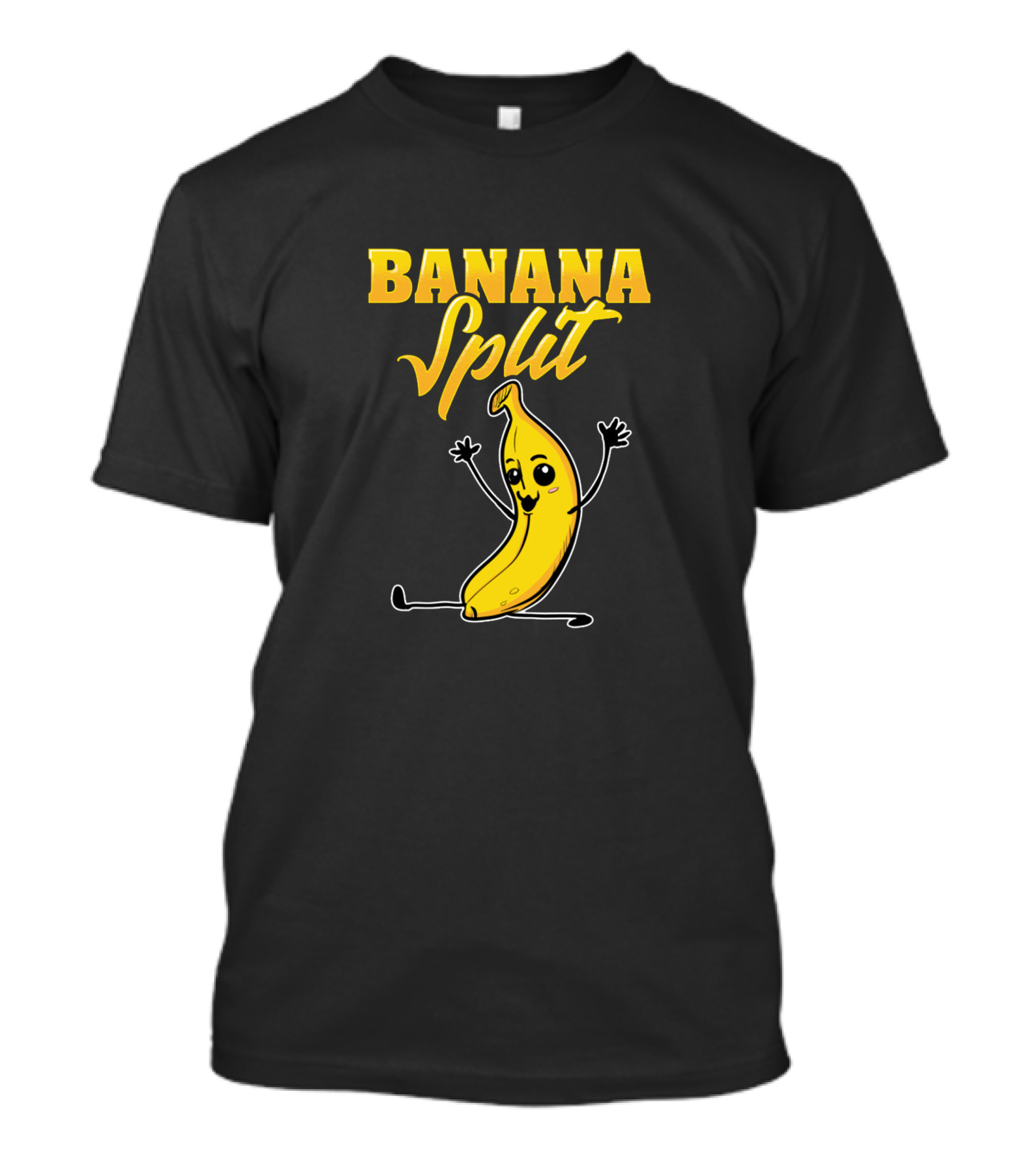 Funny Banana Split Gymnastics Banana Character T-Shirt