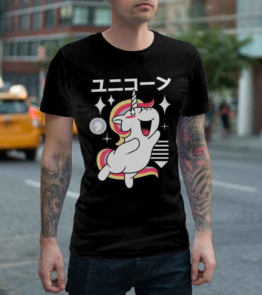 Kawaii Sparkle Unicorn T-Shirt