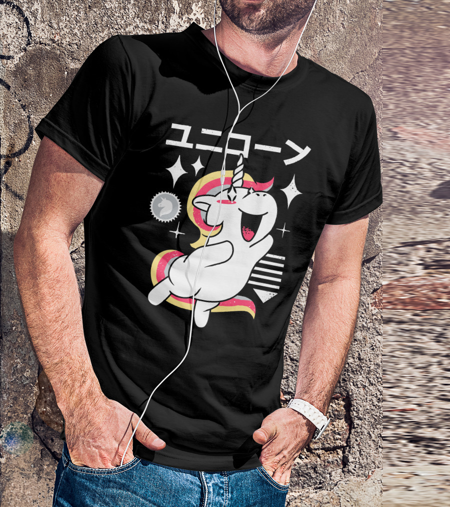 Kawaii Sparkle Unicorn T-Shirt