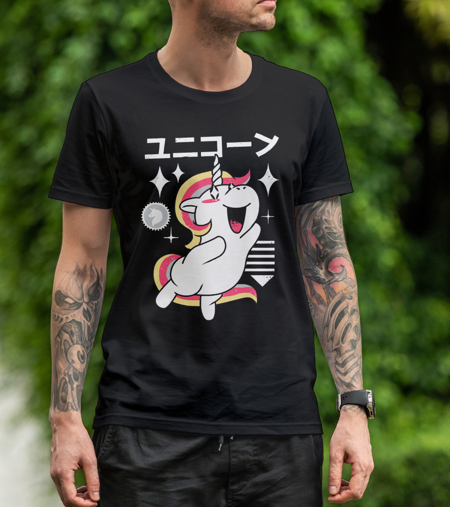Kawaii Sparkle Unicorn T-Shirt