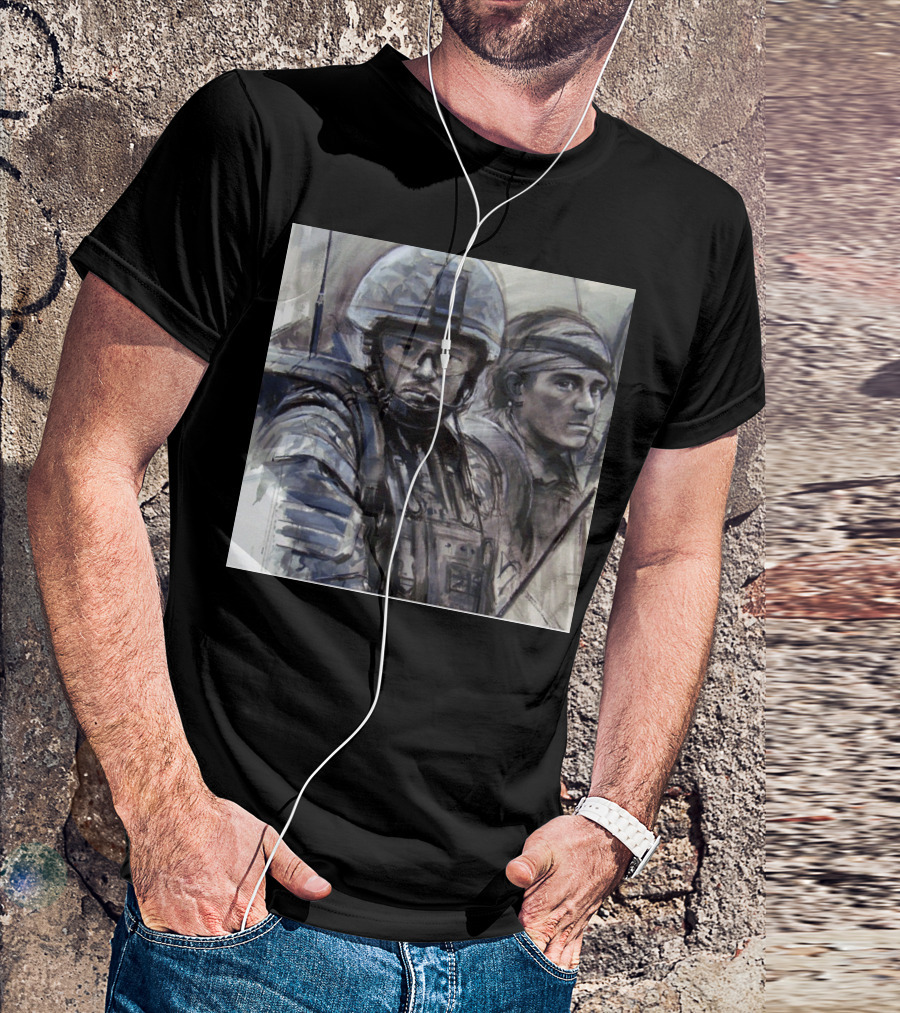 Phnantom Soldier And Comrade In Combat Gear T-Shirt
